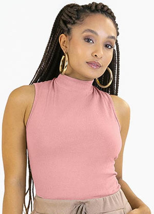 Regata Adulto em Malha Essence Rosa