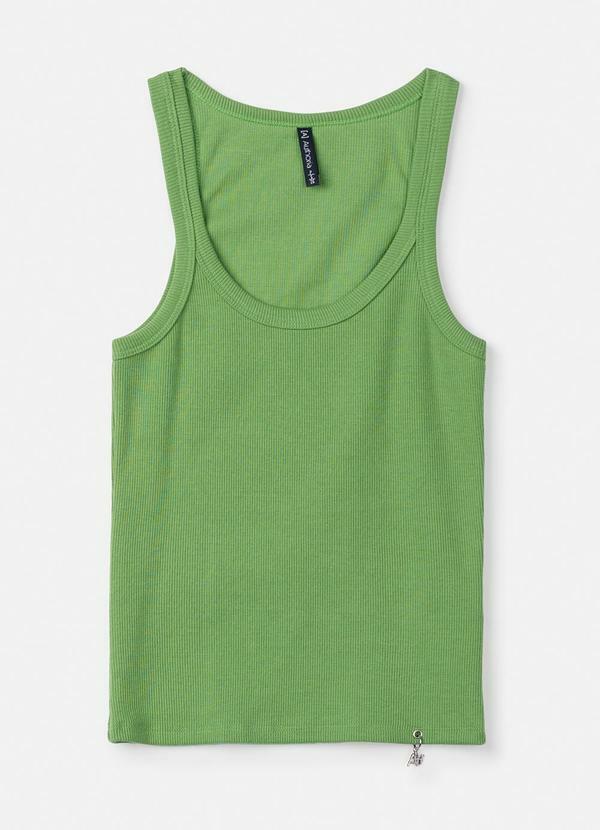 Regata Básica Canelada Verde Verde