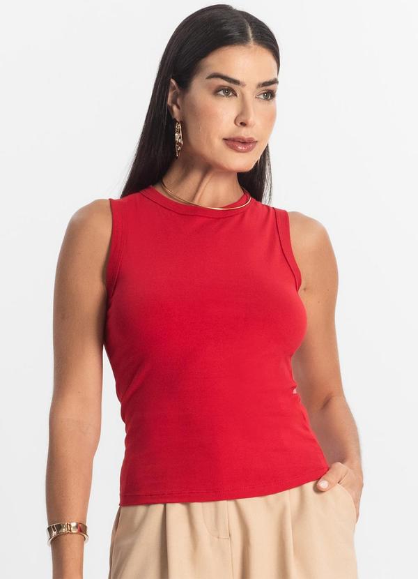 Regata Básica Feminina Vermelho