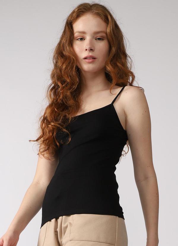 Vista 2 Regata Comfort Feminina Preto Basicamente Basicamente