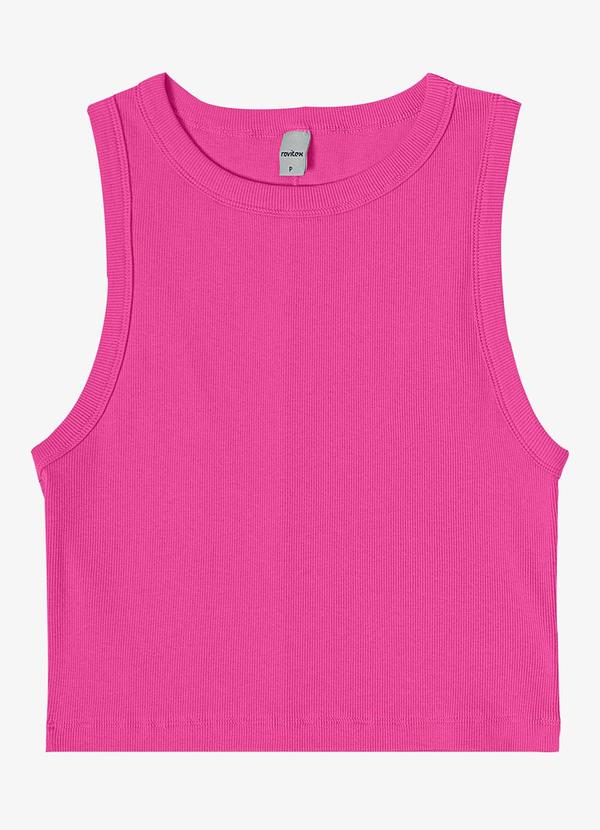 Regata Cropped Feminina Ribana Rosa