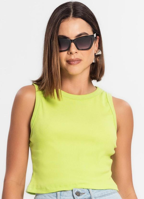 Regata Cropped Feminina Ribana Verde