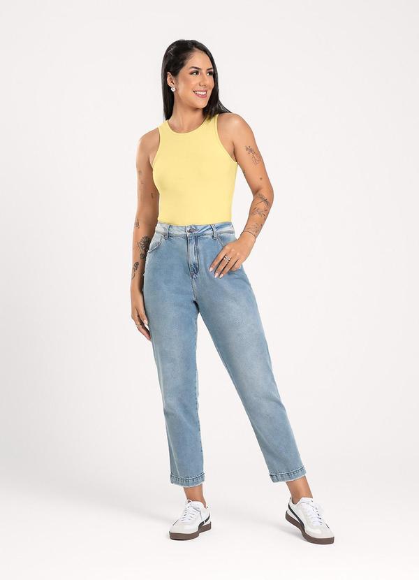 Vista 2 Regata em Cotton Amarelo Claro Cativa Cativa