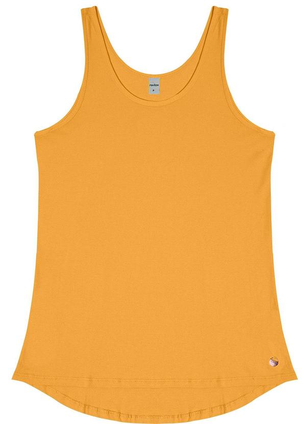 Vista 2 Regata Feminina Básica Amarelo Rovitex Rovitex