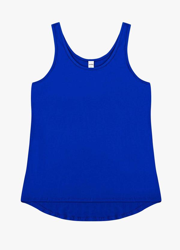 Regata Feminina Básica em Viscotorcion Azul