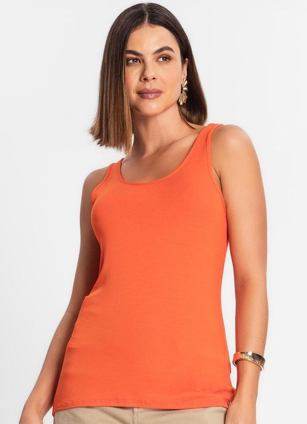 Regata Feminina Básica Laranja