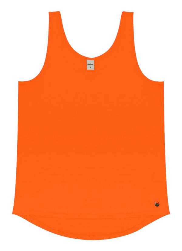 Vista 2 Regata Feminina Básica Laranja Rovitex Rovitex