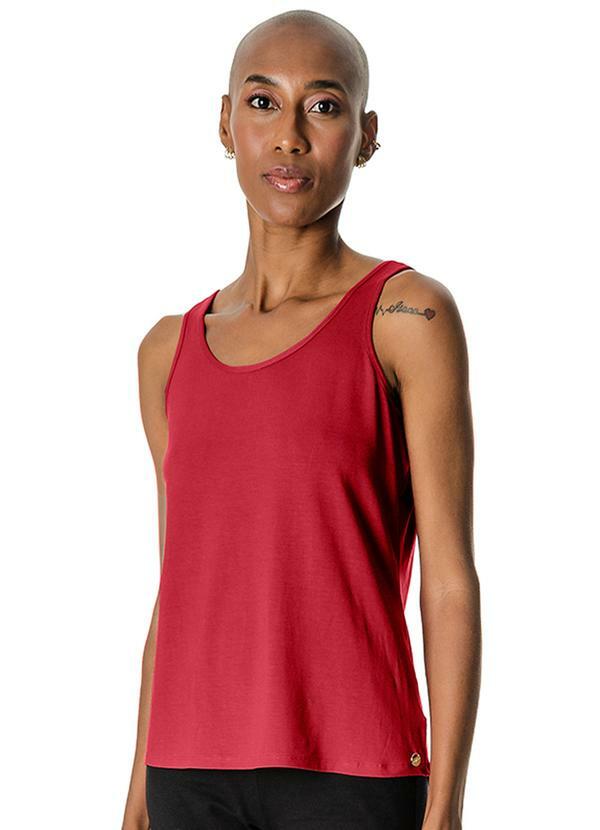 Regata Feminina Básica Vermelho