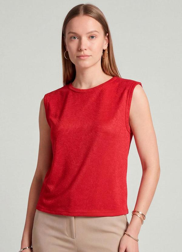 Regata Feminina Básica Vermelho