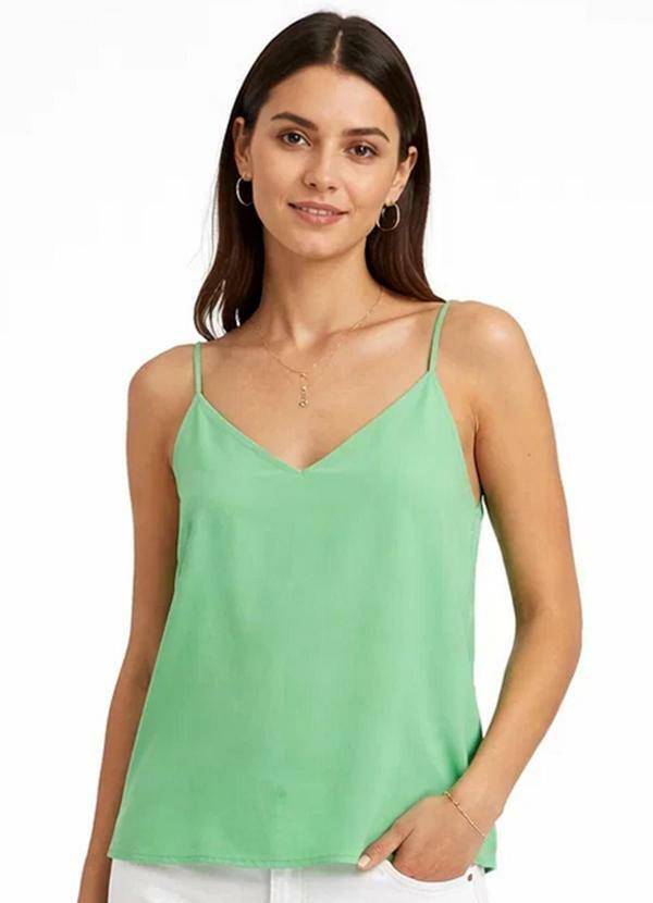Regata Feminina com Alças Finas Verde