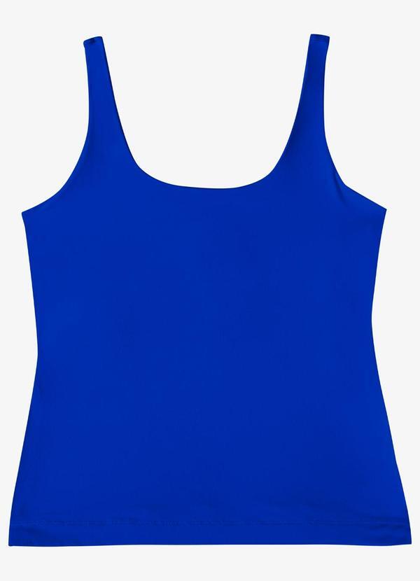 Regata Feminina com Decote em U Azul