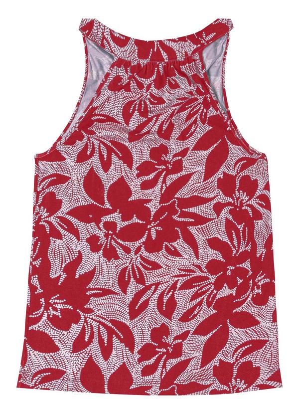Regata Feminina em Viscotorcion Vermelho