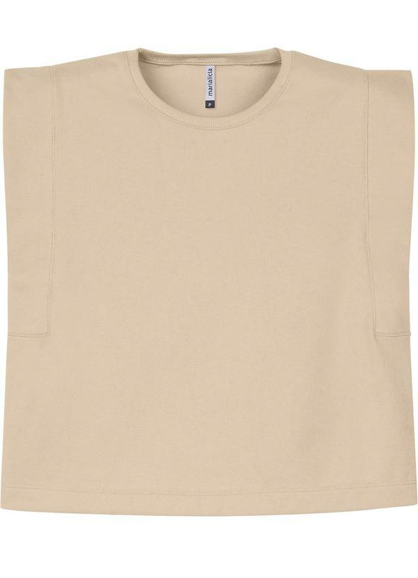 Regata Feminina Muscle Tee Texturizada Bege