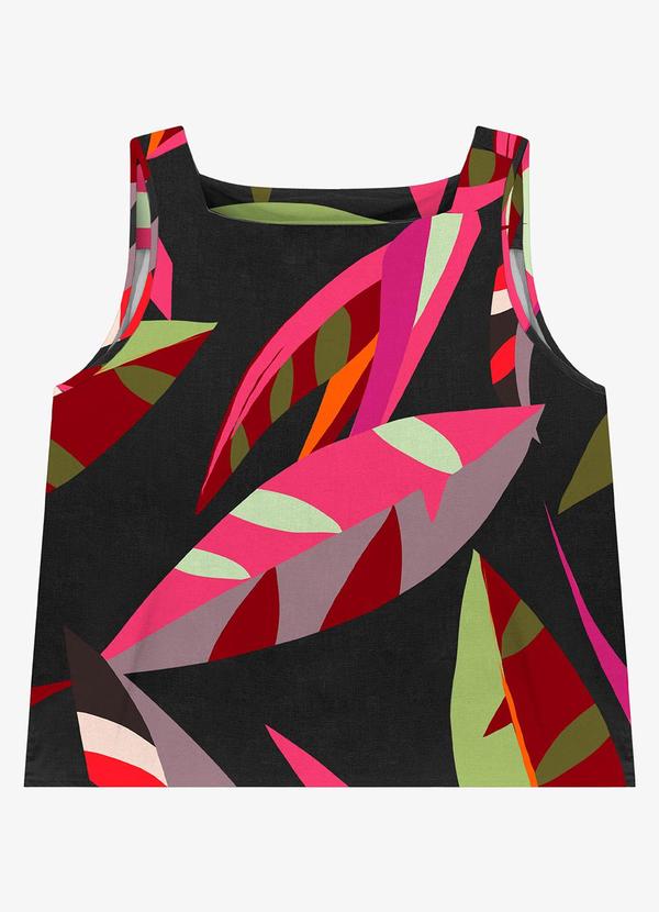 Regata Feminina Viscose Khyara Preto