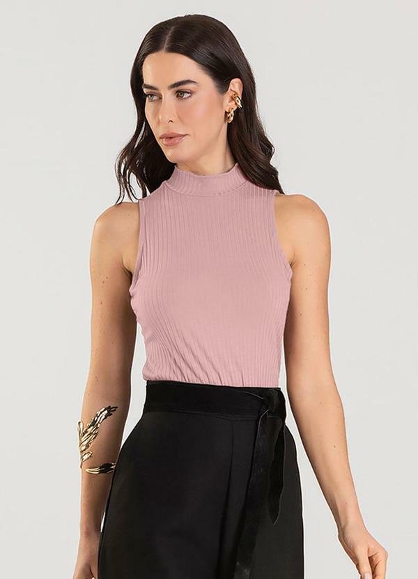 Regata Gola Alta Feminina Rosa