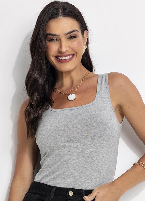 Regata em Cotton Cinza