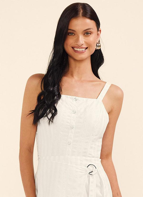 Top Feminino Listrado Lurex Bege