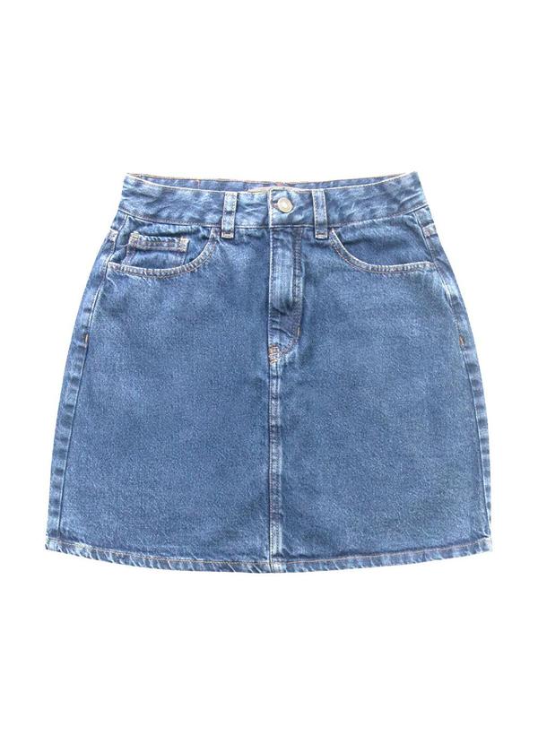 Vista 2 Saia Mini Jeans Medio Angel Angel