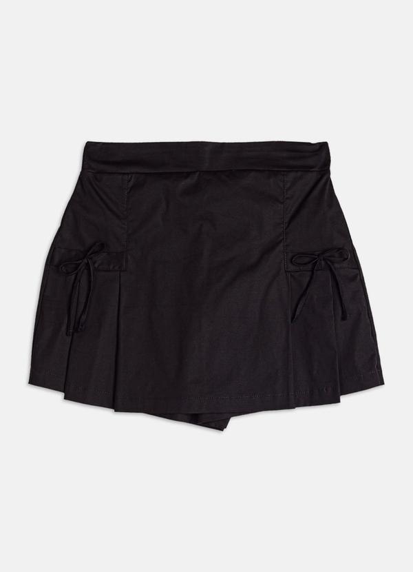 Vista 2 Short Saia com Pregas Preto Authoria Authoria