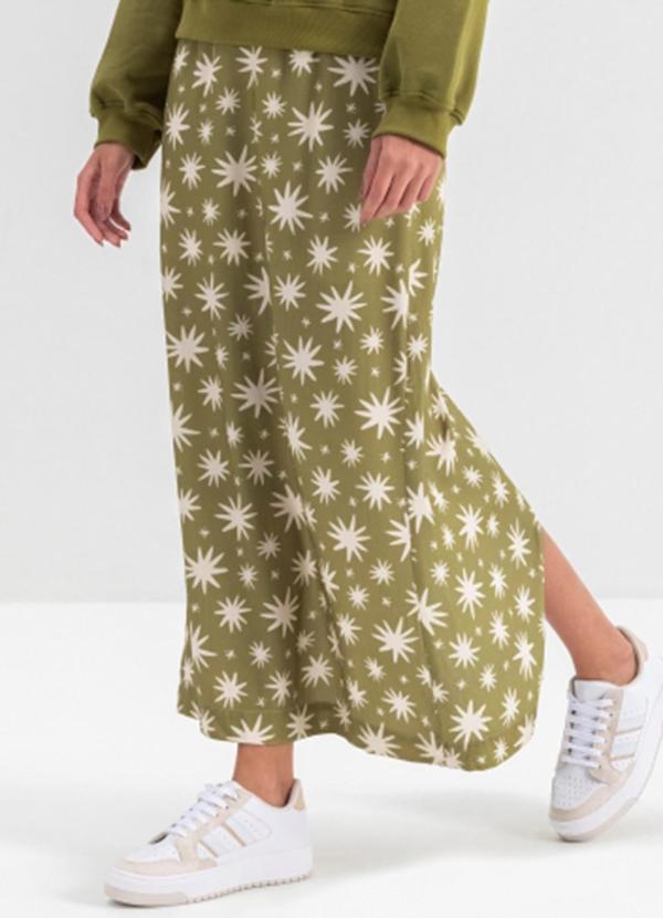 Saia Feminina Viscose Verde