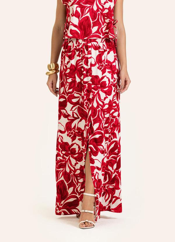 Vista 2 Saia Longa Feminina Vermelho Endless Endless