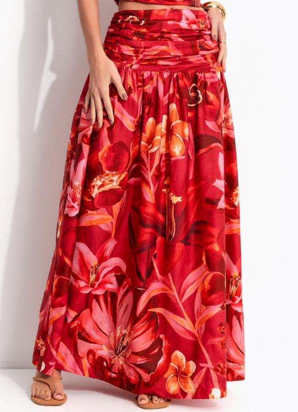 Saia Sonho de Flor Rosa