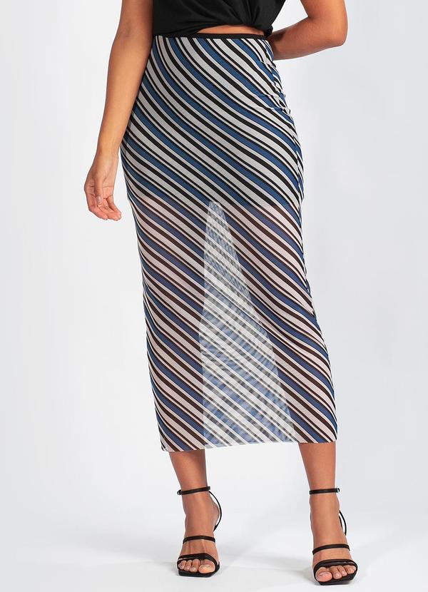 Saia em Tule Estampado