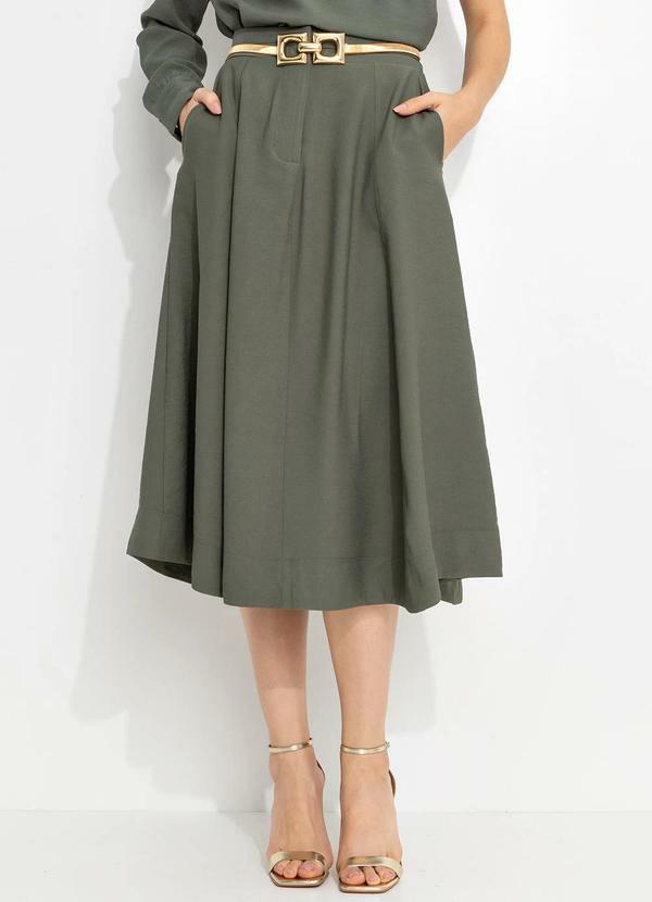 Vista 2 Saia em Viscose Verde You Premium You Premium