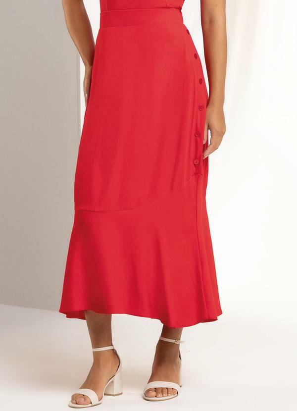 Vista 2 Saia Feminina Vermelho Endless Endless