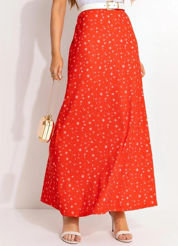 Saia Liberty Vermelho em Malha Fria