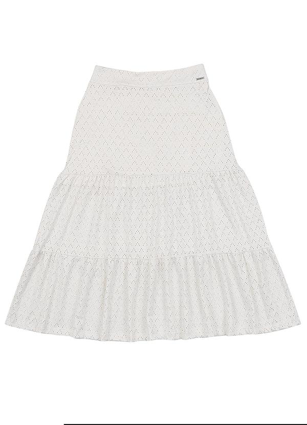 Saia Longa Adulto Feminino Branco