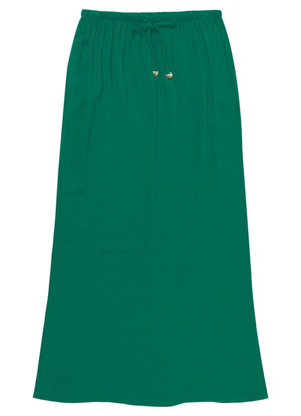 Vista 2 Saia Midi Feminina em Twill Cey Verde Rovitex Rovitex