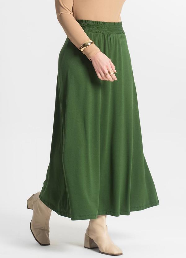 Vista 2 Saia Midi Feminina Verde Select Select