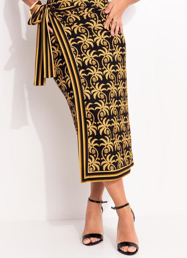 Saia Midi Trancoso Preto