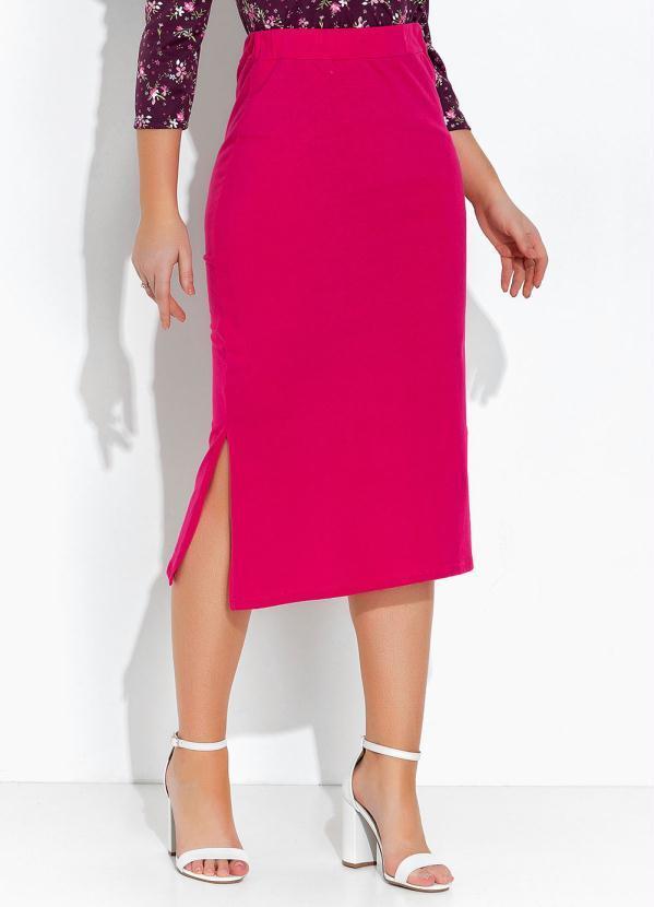 Vista 2 Saia Pink com Fenda Rosalie Rosalie