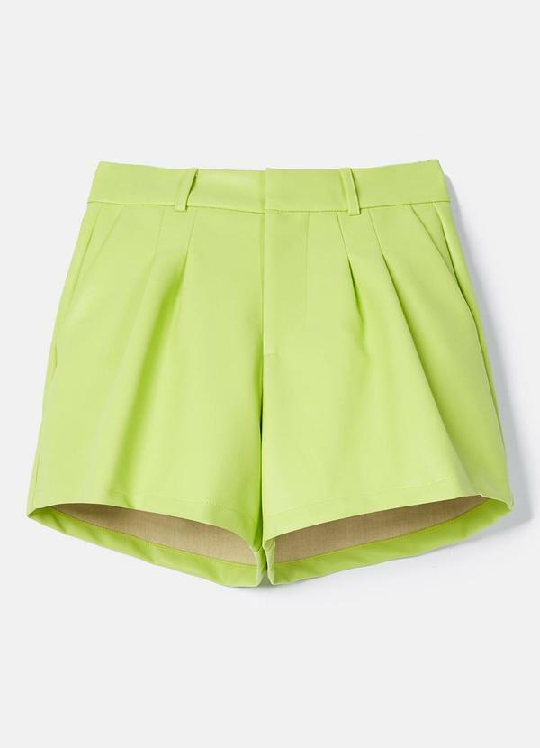 Short Fake Leather Lima Verde Limão