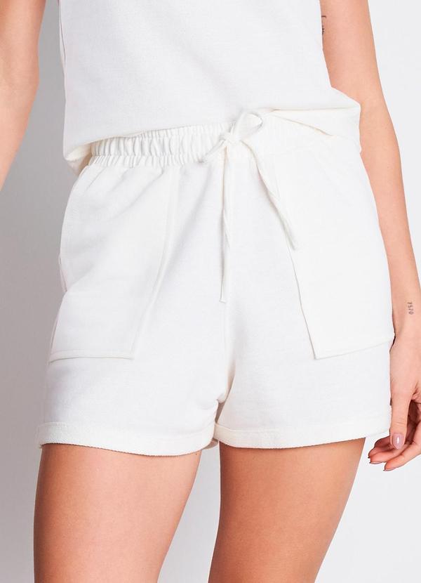 Short Moletinho Amora Off White