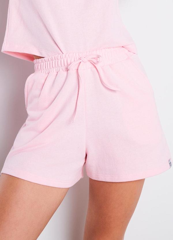 Short Moletinho Essenza Rosa Bebê