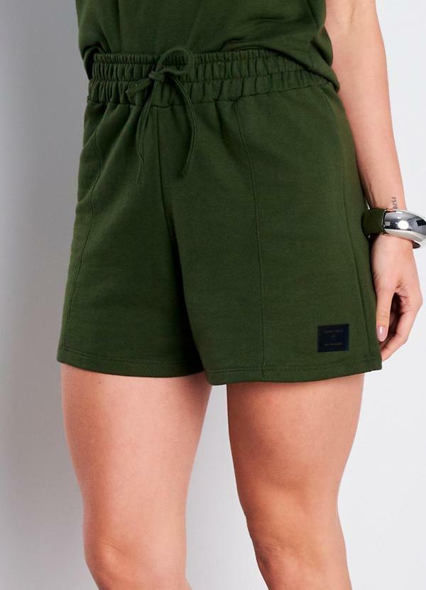 Short Moletinho Sandy Verde Militar