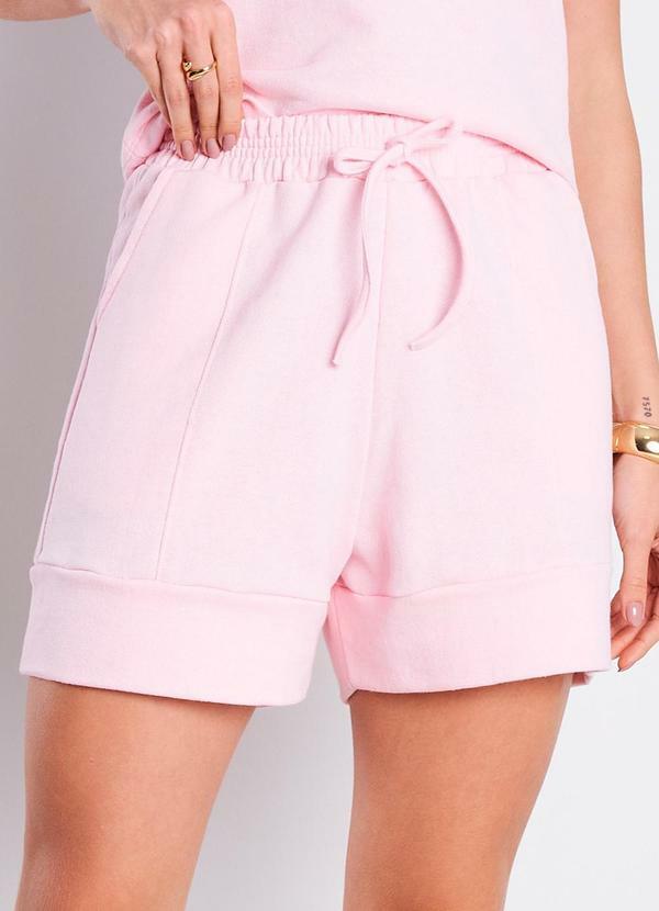 Short Moletinho Serena Rosa Bebê