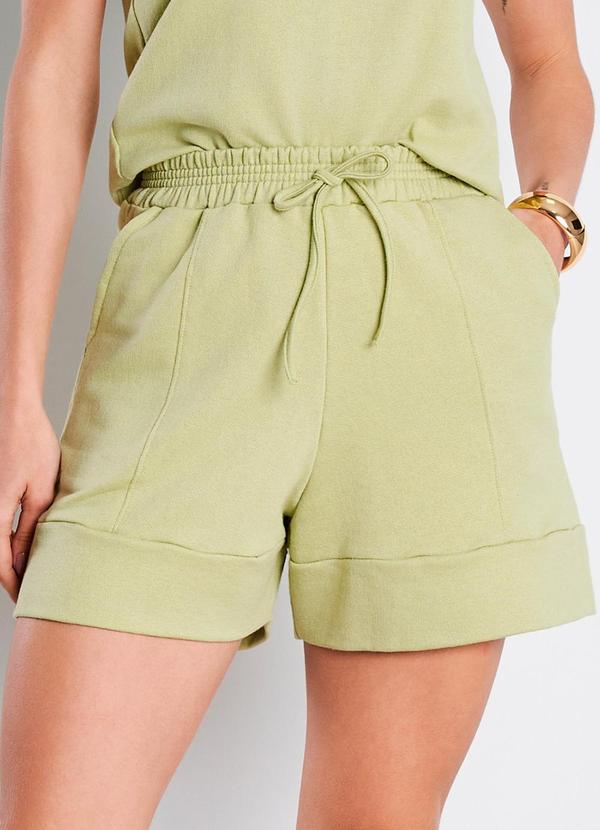 Short Moletinho Serena Verde Olive