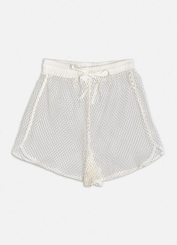 Short Off White de Tela Off White