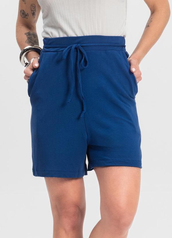 Shorts Adulto Feminino Azul