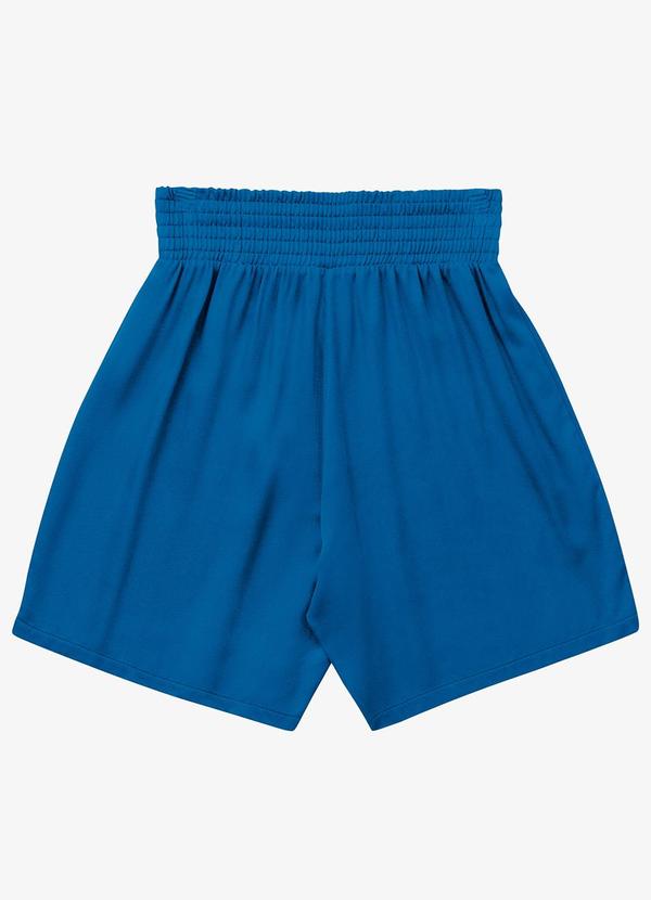Shorts Feminina Viscose Azul