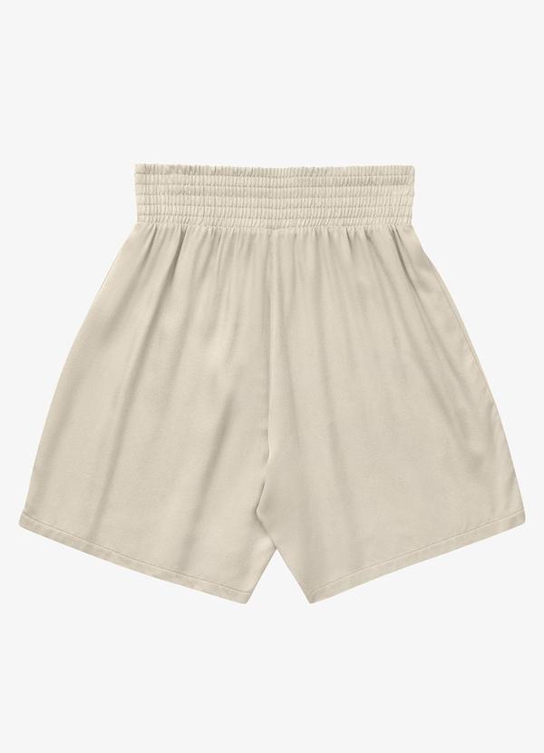 Shorts Feminina Viscose Bege