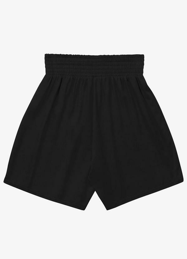 Shorts Feminina Viscose Preto