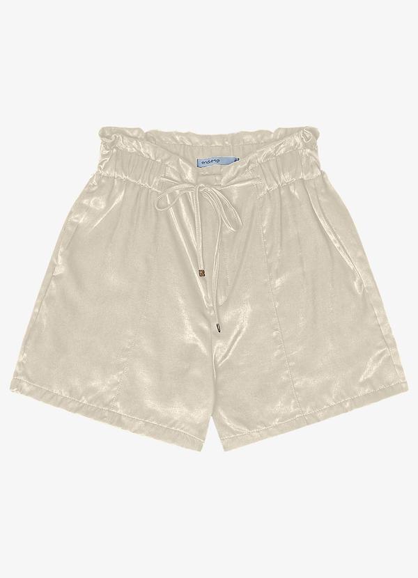 Shorts Feminino Bege