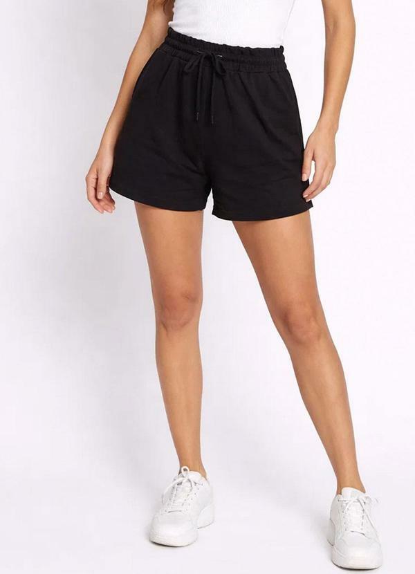 Shorts Feminino com Bolsos Preto