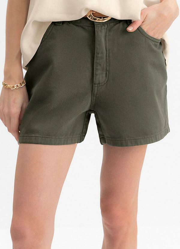 Shorts Feminino em Cotton Verde