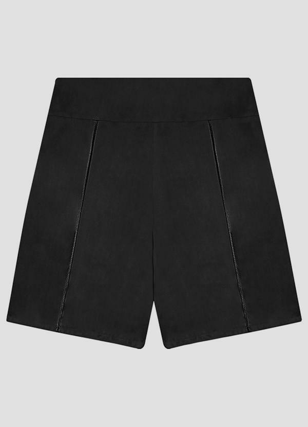 Shorts Feminino em Viscose Twill Preto